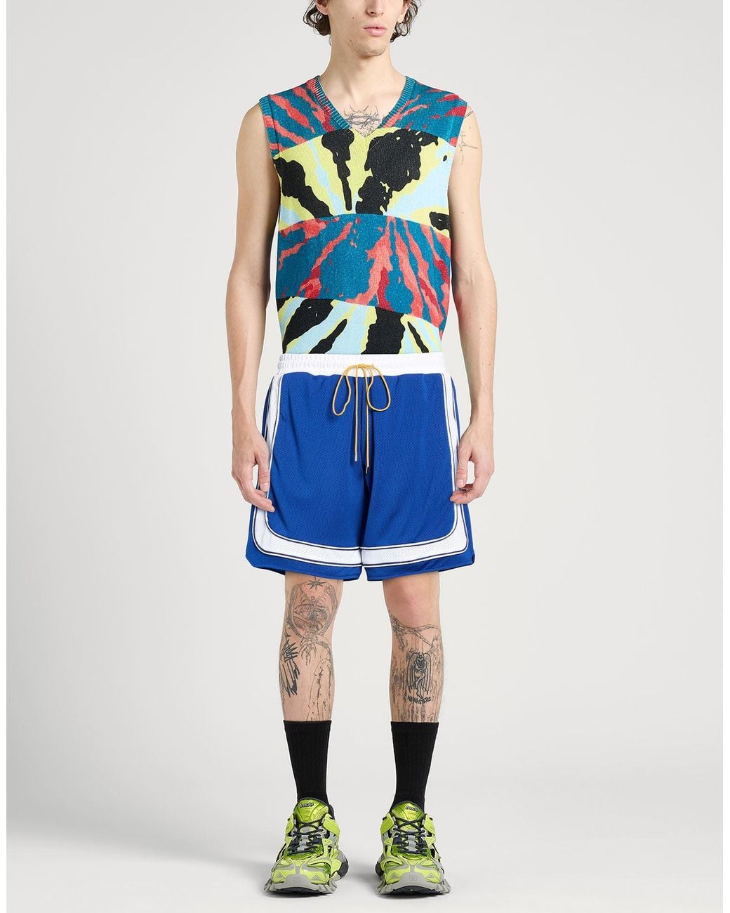 Rhude Blue Shorts & Bermuda Shorts Polyester for men