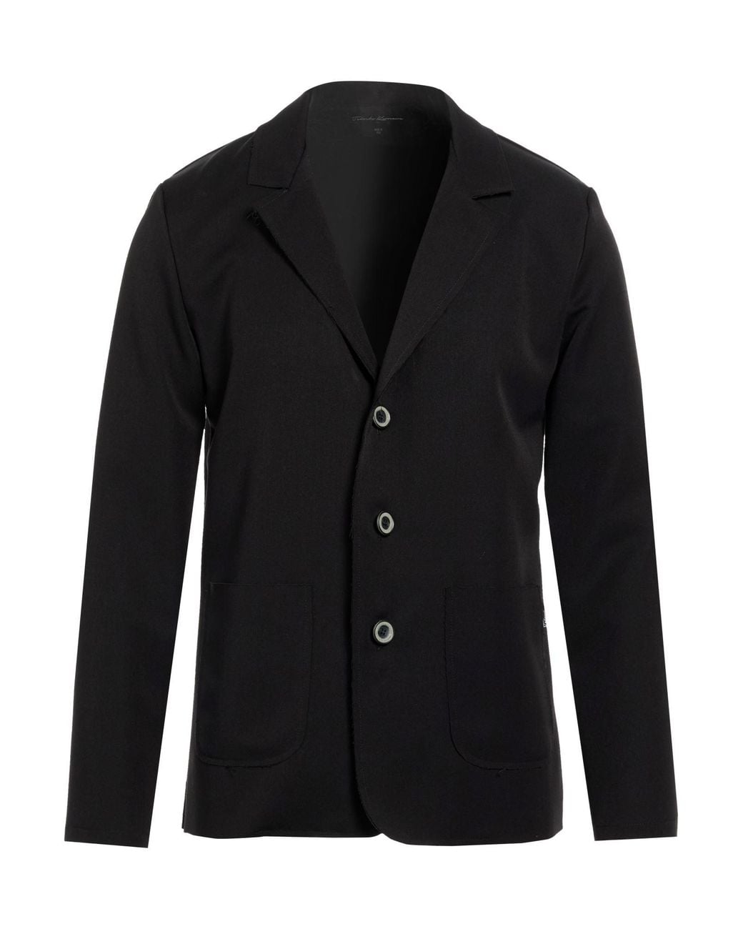 Takeshy Kurosawa Black Blazer Polyester, Viscose, Elastane for men