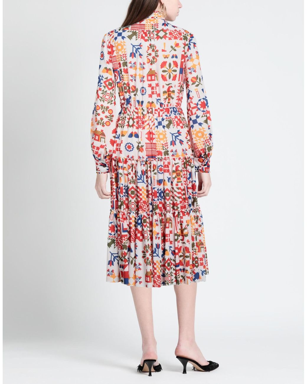 DSquared² Red Midi Dress