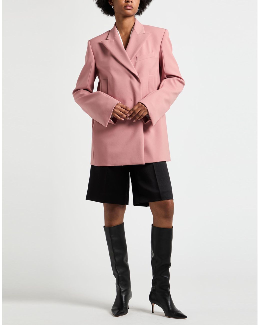 Sportmax Pink Blazer Virgin Wool, Elastane