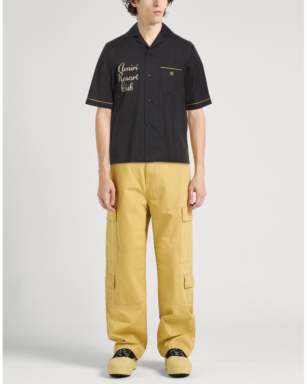 Amiri Black Shirt Cotton for men