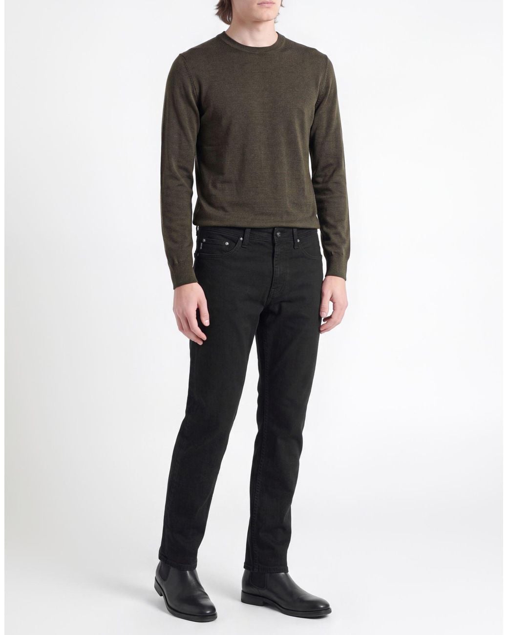 Harmont & Blaine Black Jeans Cotton, Elastane for men