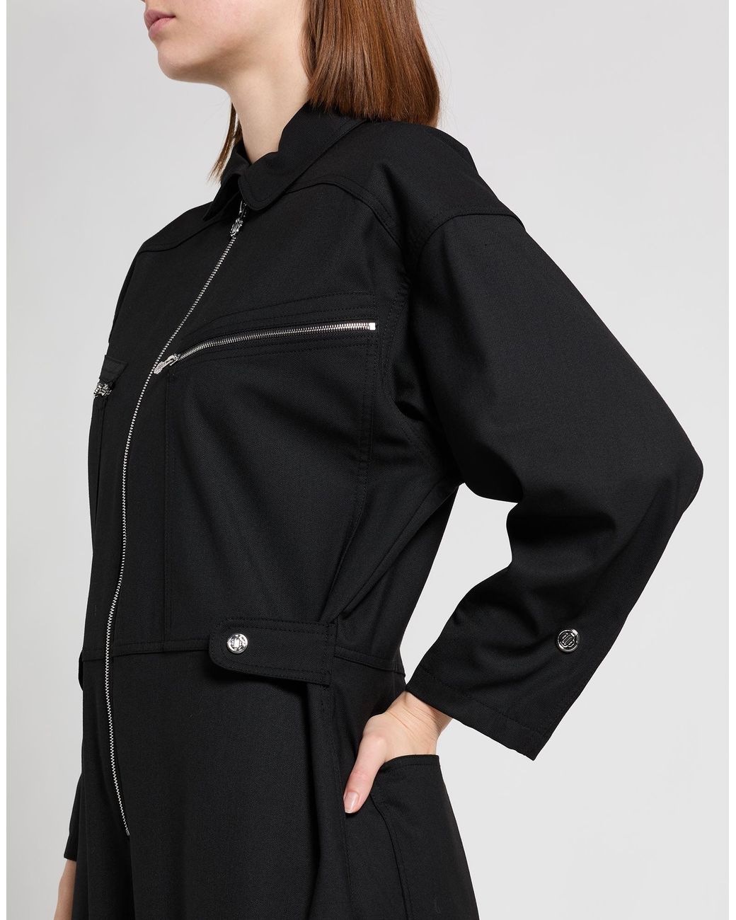 Maje Black Jumpsuit Polyester, Viscose, Elastane