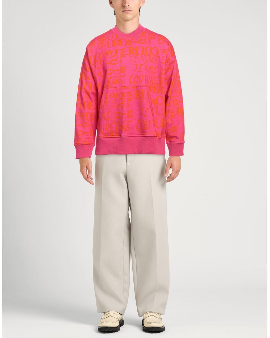 Versace Jeans Couture Pink Sweatshirt for men
