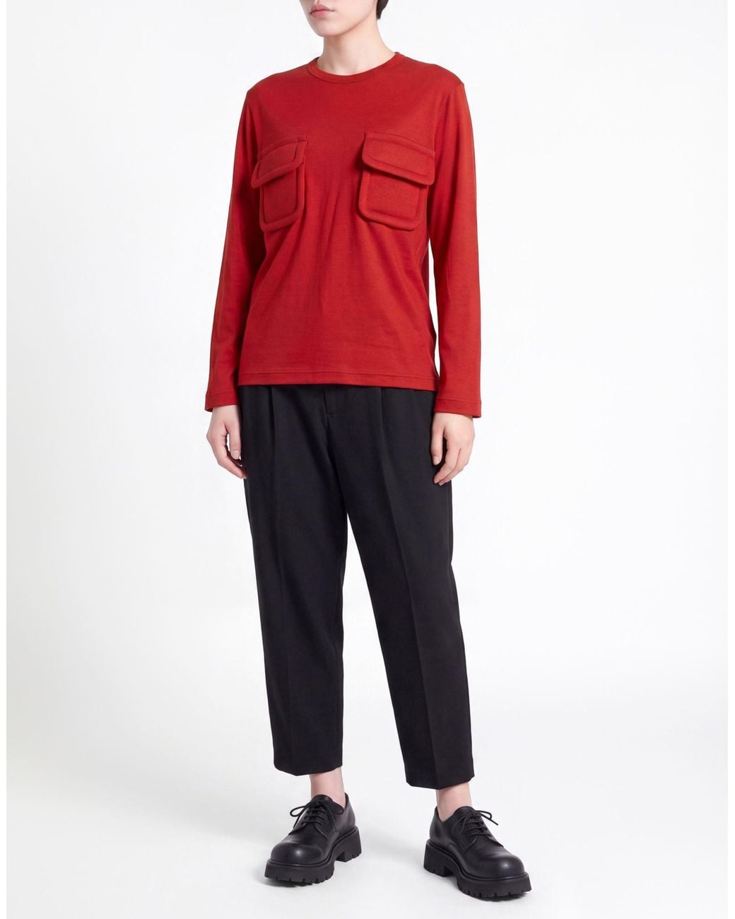 Comme des Garçons Red T-Shirt Wool
