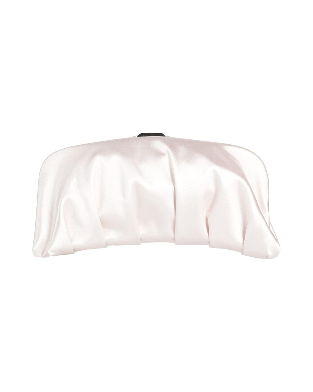 Twenty Four Haitch White Clutch Textile Fibers