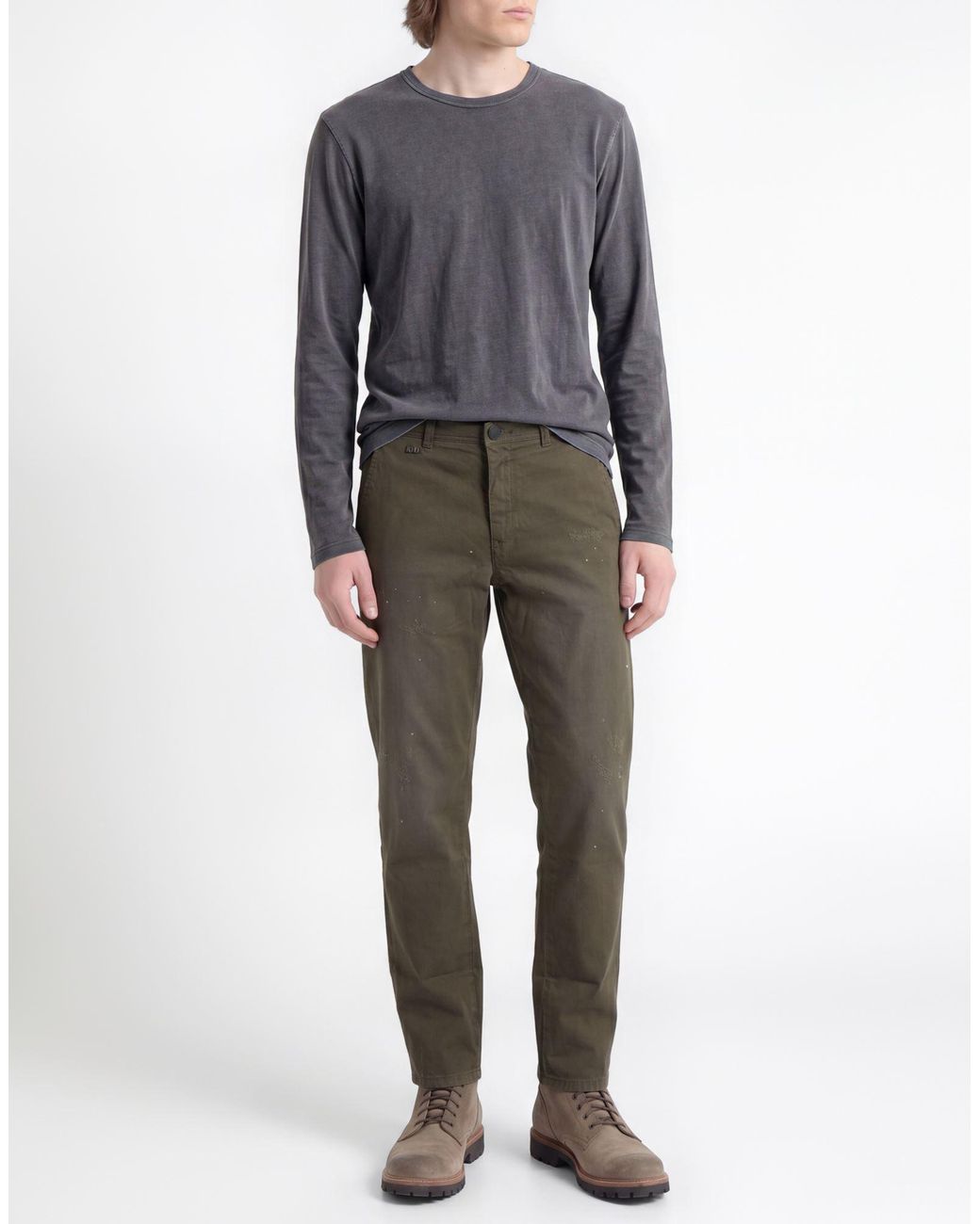 Tramarossa Green Pants Cotton, Elastane for men