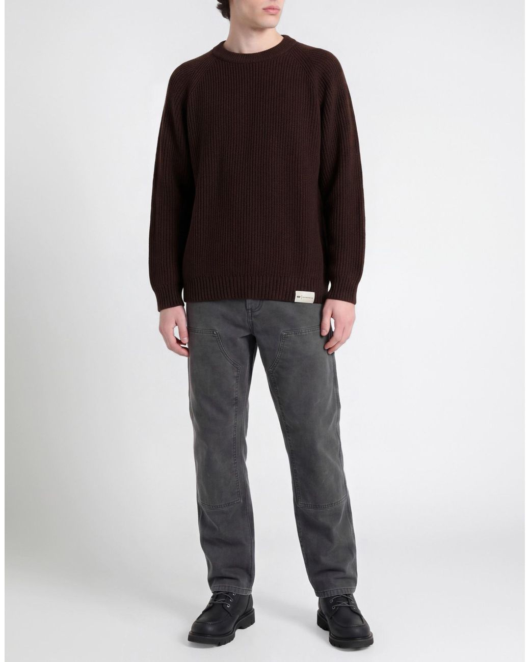 Caterpillar Brown Dark Sweater Acrylic, Wool for men