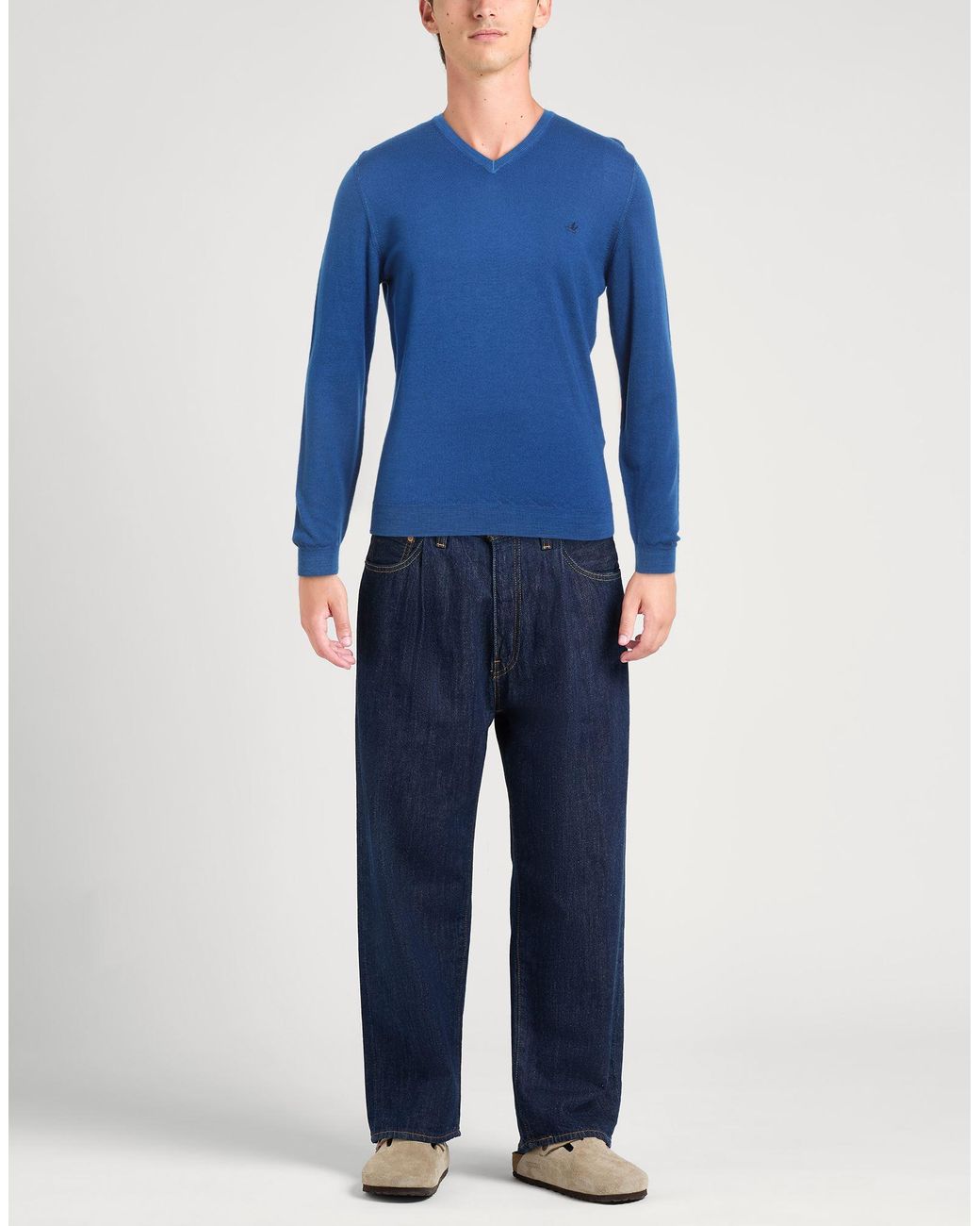 Brooksfield Blue Jumper for men