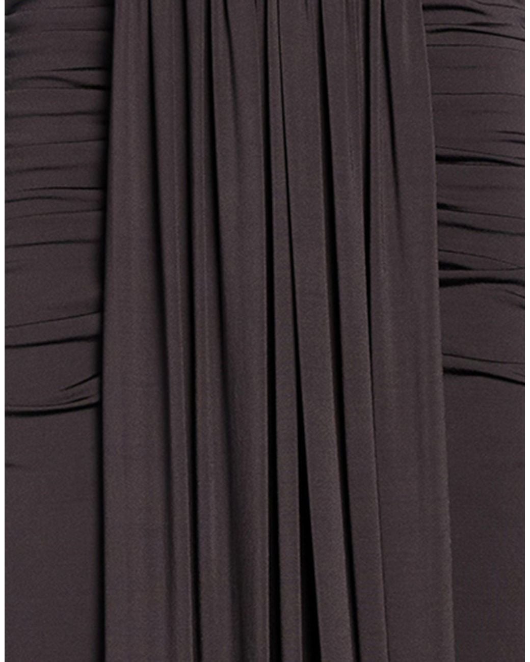 LAPOINTE Black Dark Maxi Skirt Acetate, Elastane