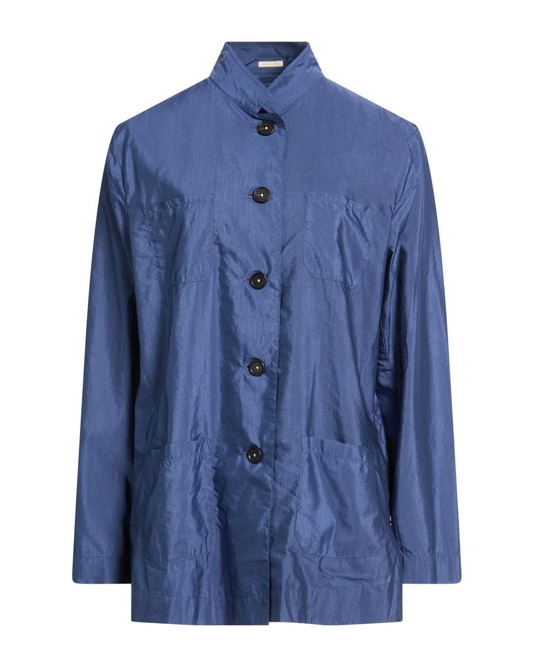 Massimo Alba Blue Jacket Cotton, Silk
