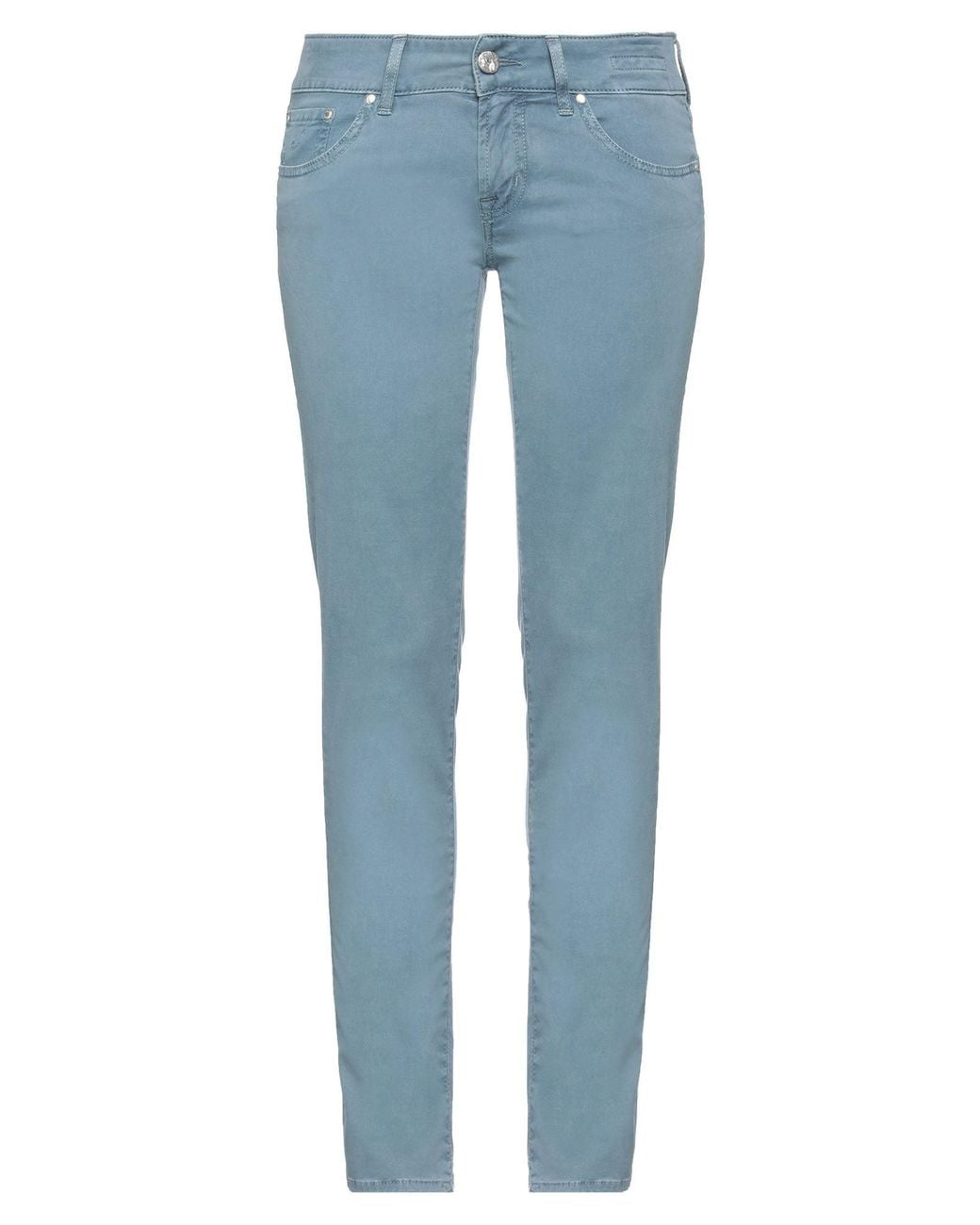Jacob Cohen Blue Pants Cotton, Elastane