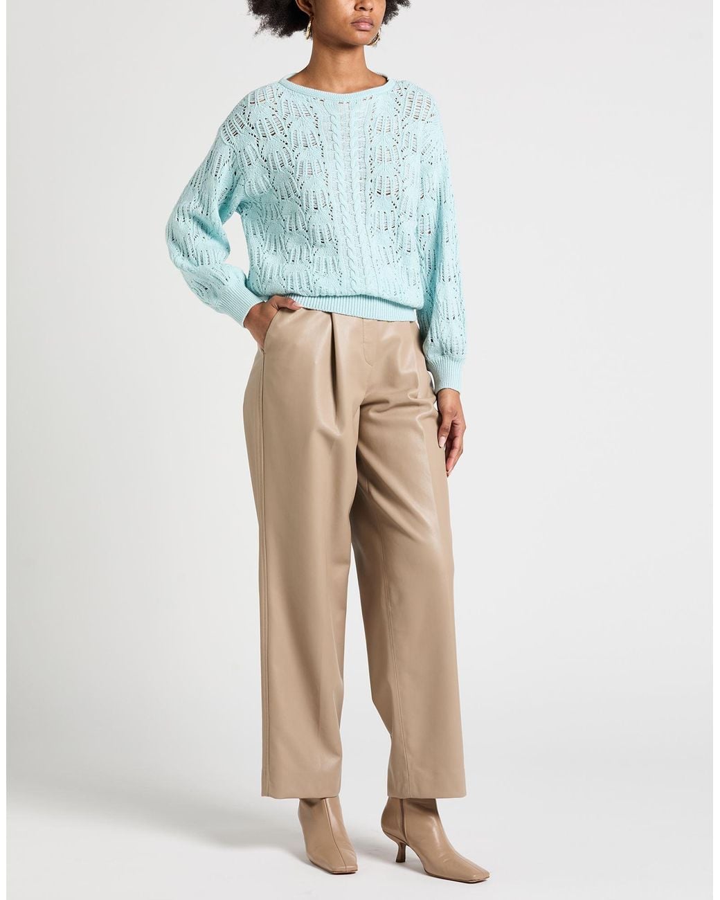 Agnona Blue Sweater Cotton, Cashmere