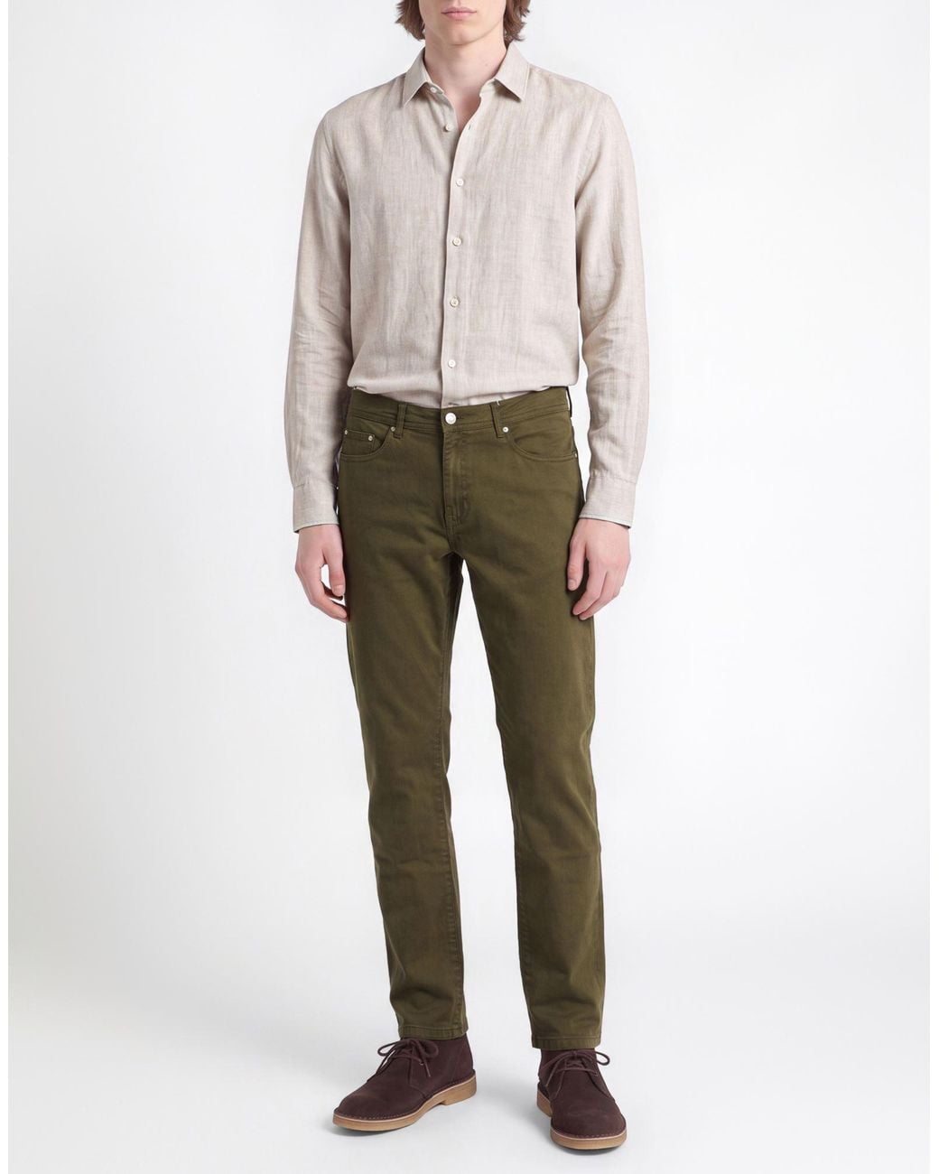 Liu Jo Green Military Pants Cotton, Elastane for men