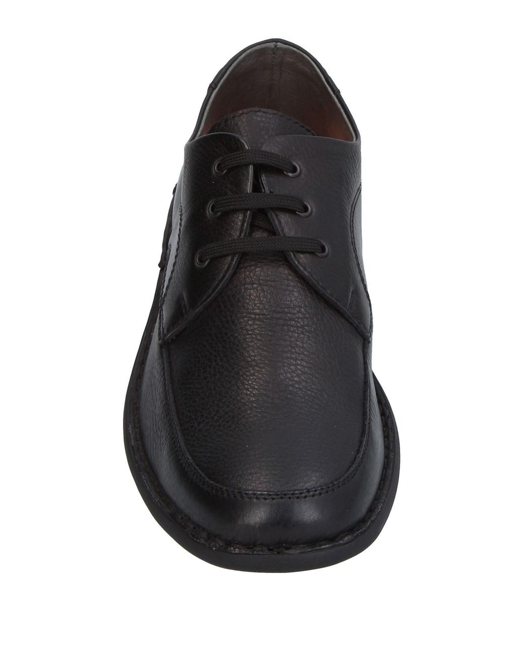 Melluso Black Lace-Up Shoes Soft Leather for men