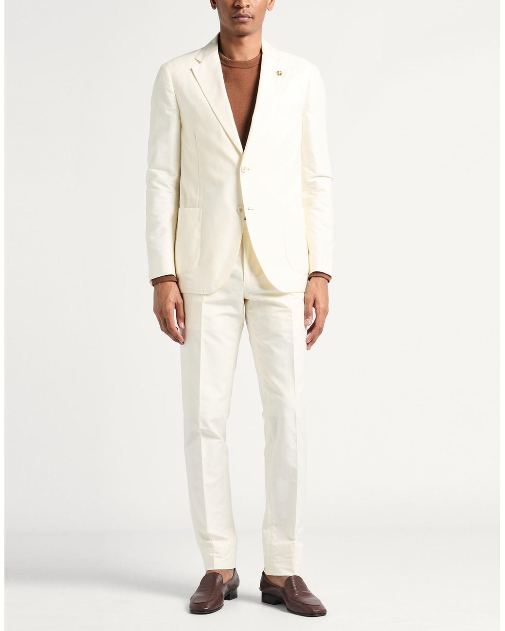Traje Lardini de hombre de color White