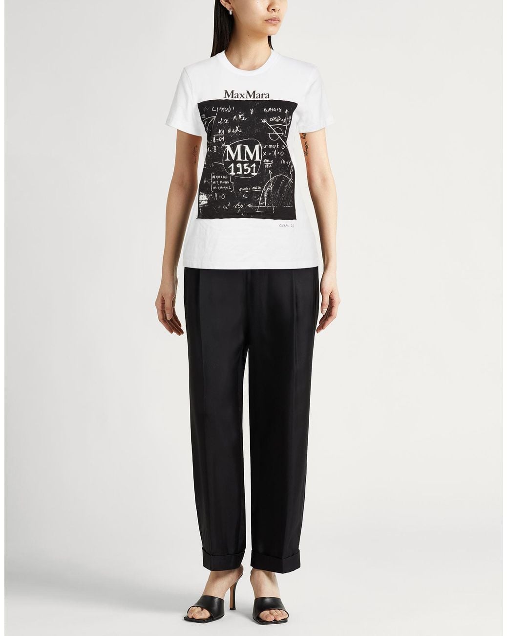 Max Mara Black T-Shirt Cotton