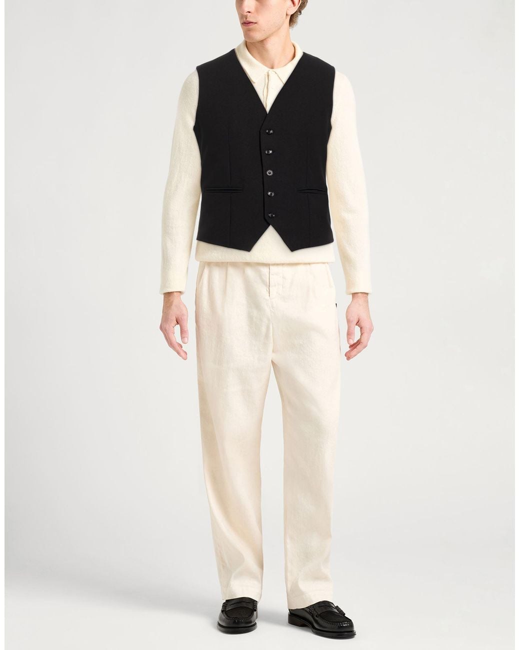 Daniele Alessandrini Black Waistcoat for men