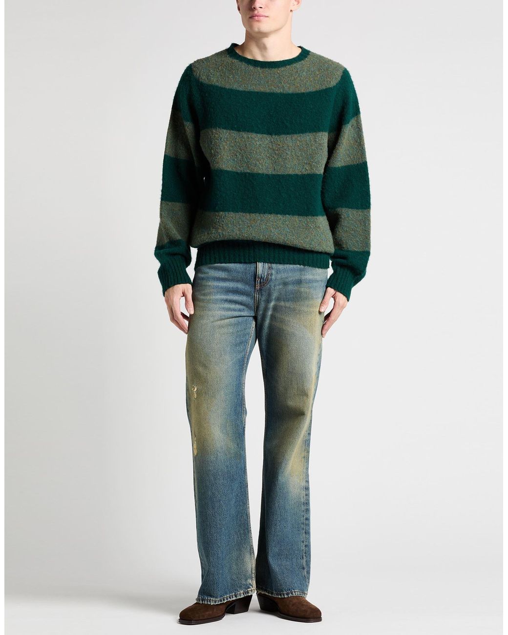YMC Green Sweater Wool for men