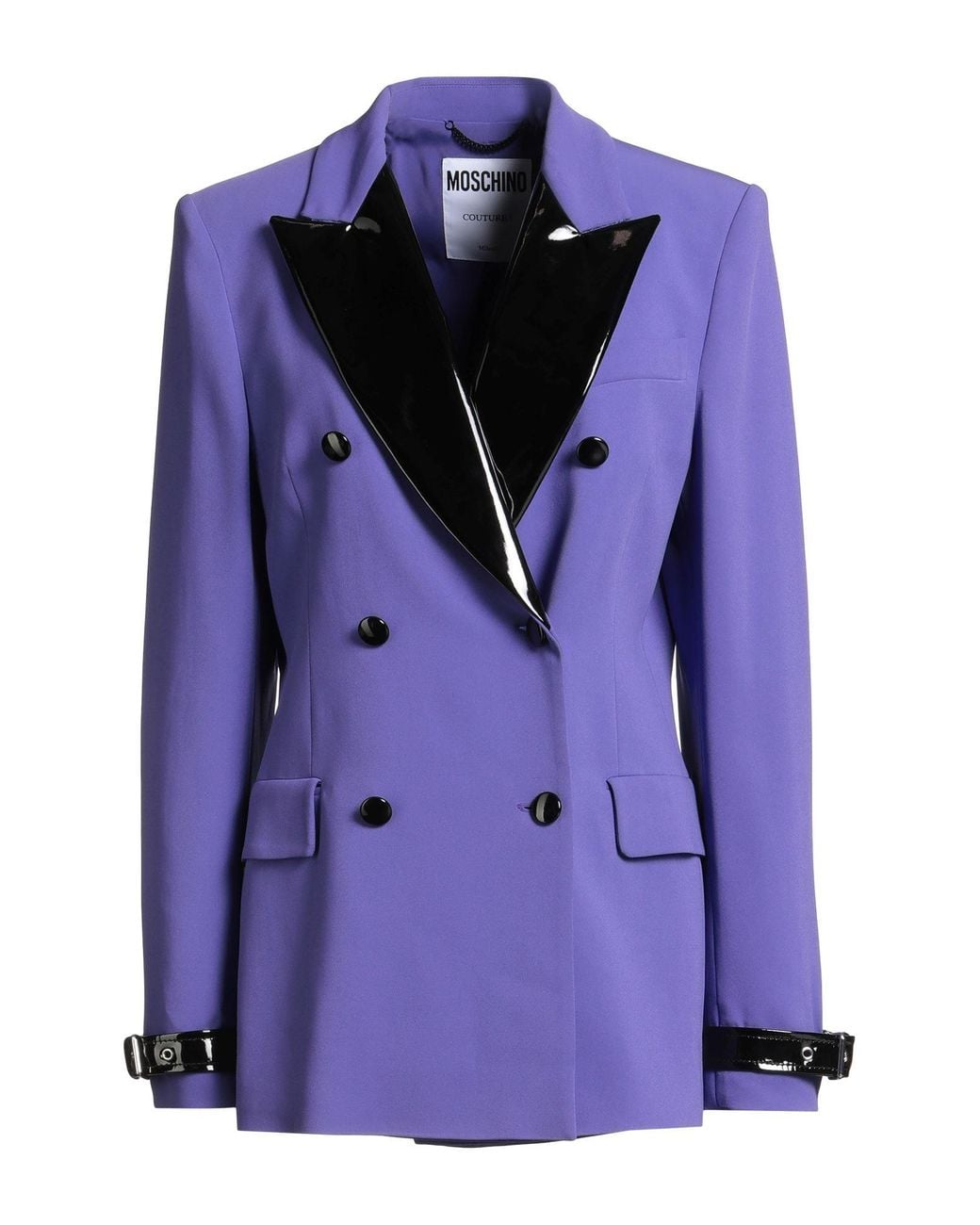 Moschino Purple Blazer Viscose, Elastane, Polyester, Polyurethane Resin