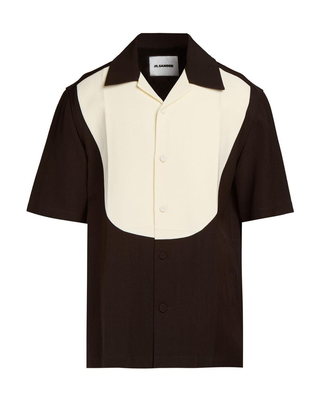 Jil Sander Black Shirt Viscose, Silk for men