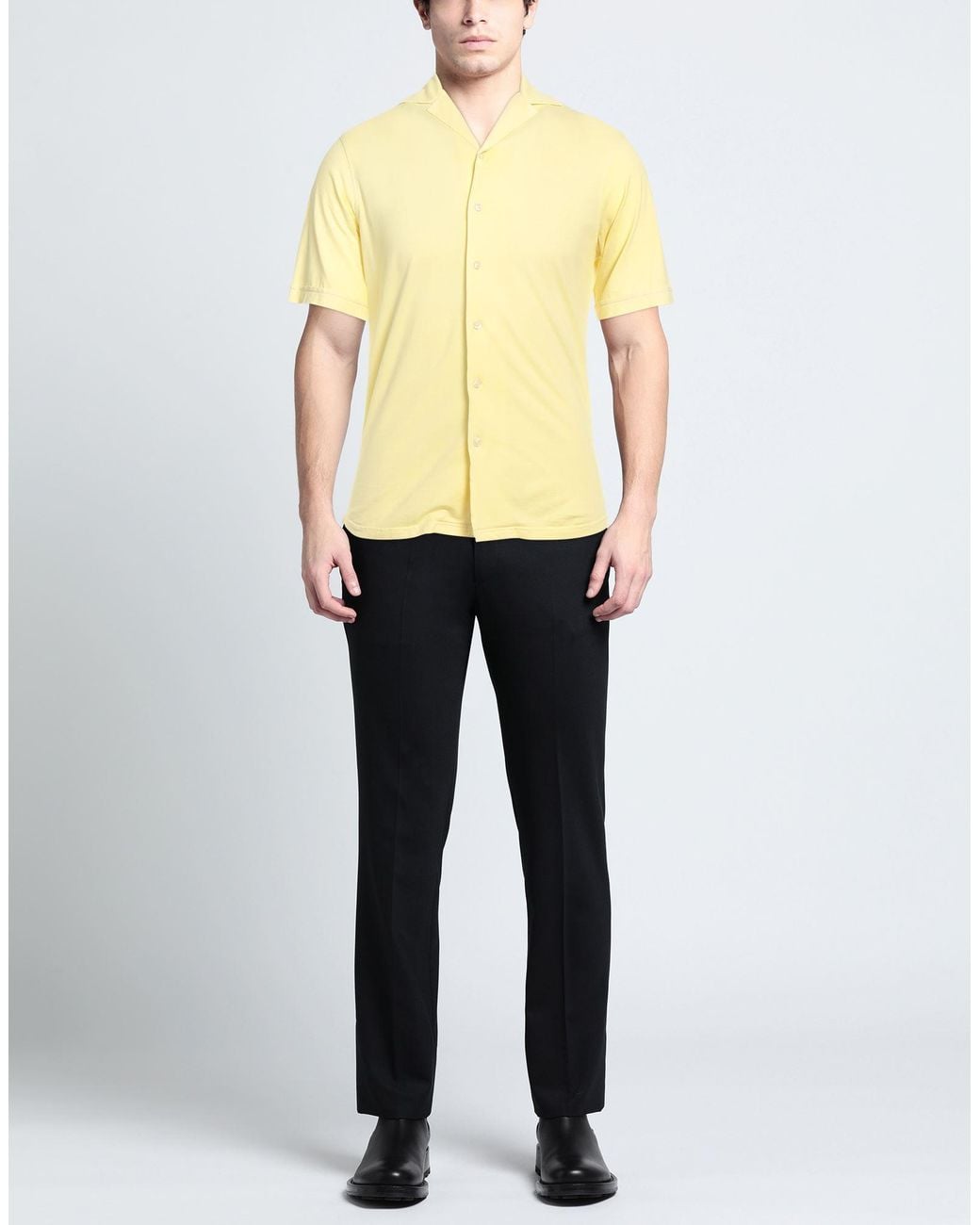 FILIPPO DE LAURENTIIS Yellow Shirt for men