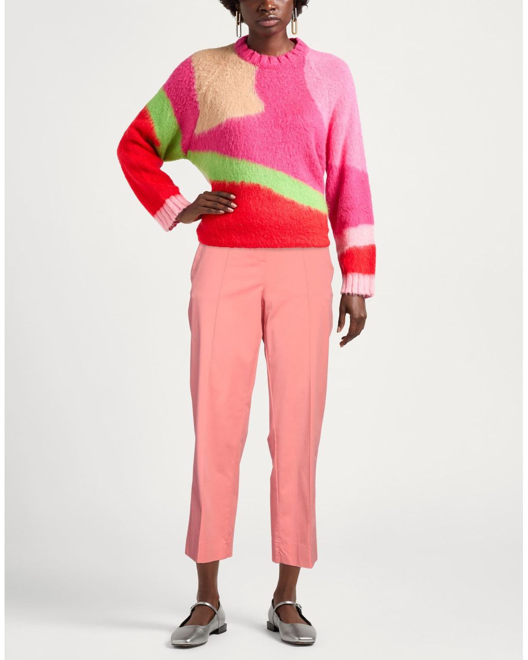 Fedeli Pink Pants Cotton, Elastane