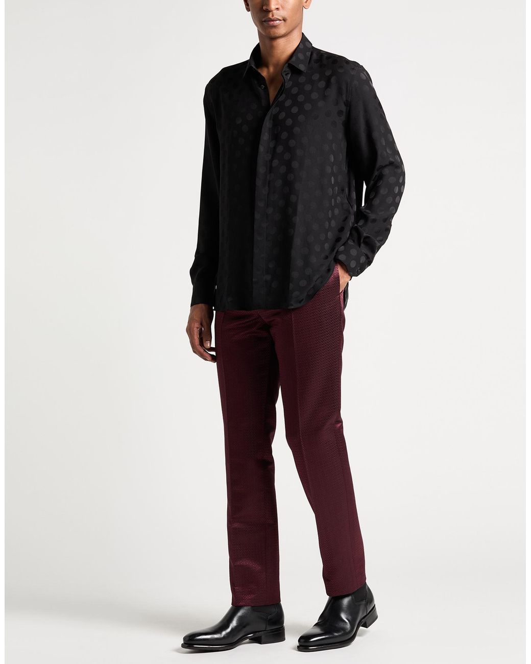 Missoni Red Pants Virgin Wool, Silk for men