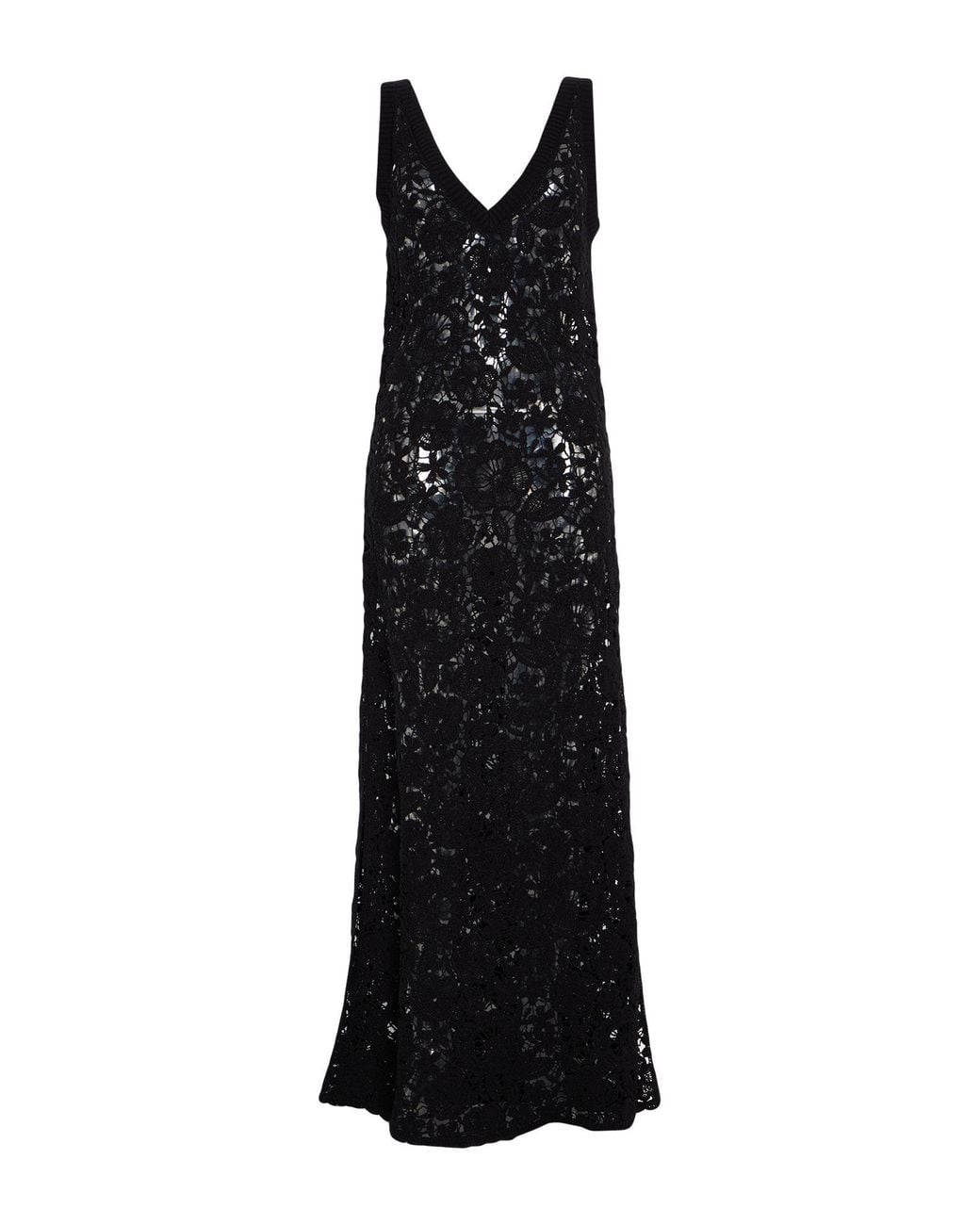 P.A.R.O.S.H. Black P.A.R.O..H. Maxi Dress