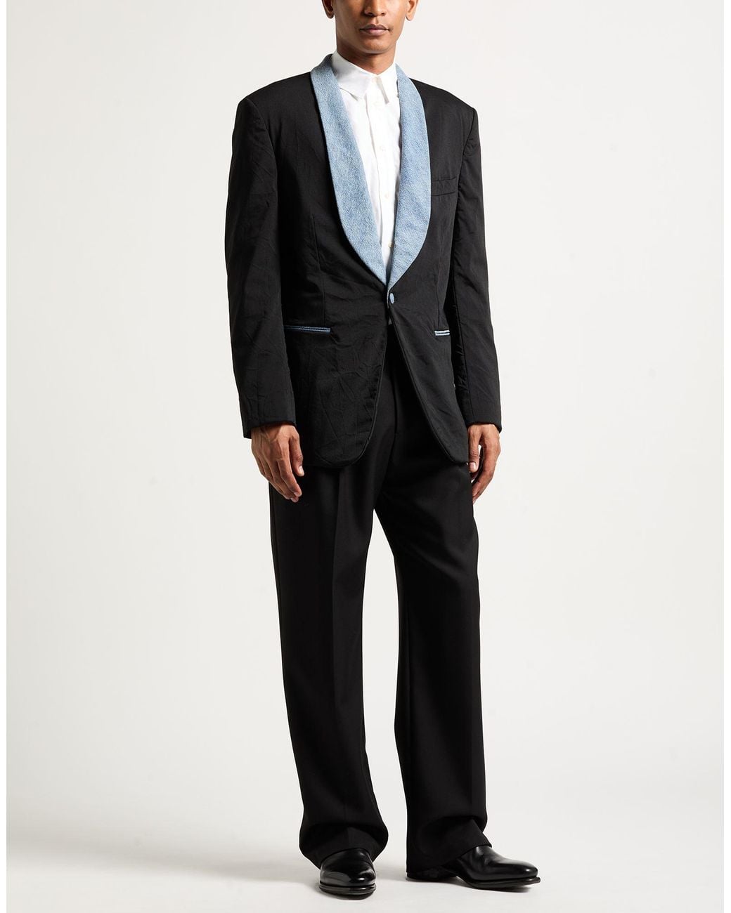 Acne Black Blazer Polyester, Wool, Elastane for men