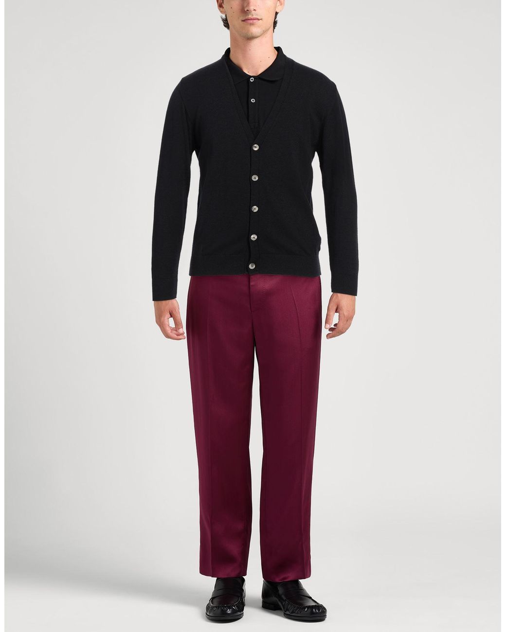 Takeshy Kurosawa Black Cardigan Viscose, Polyester, Polyamide for men