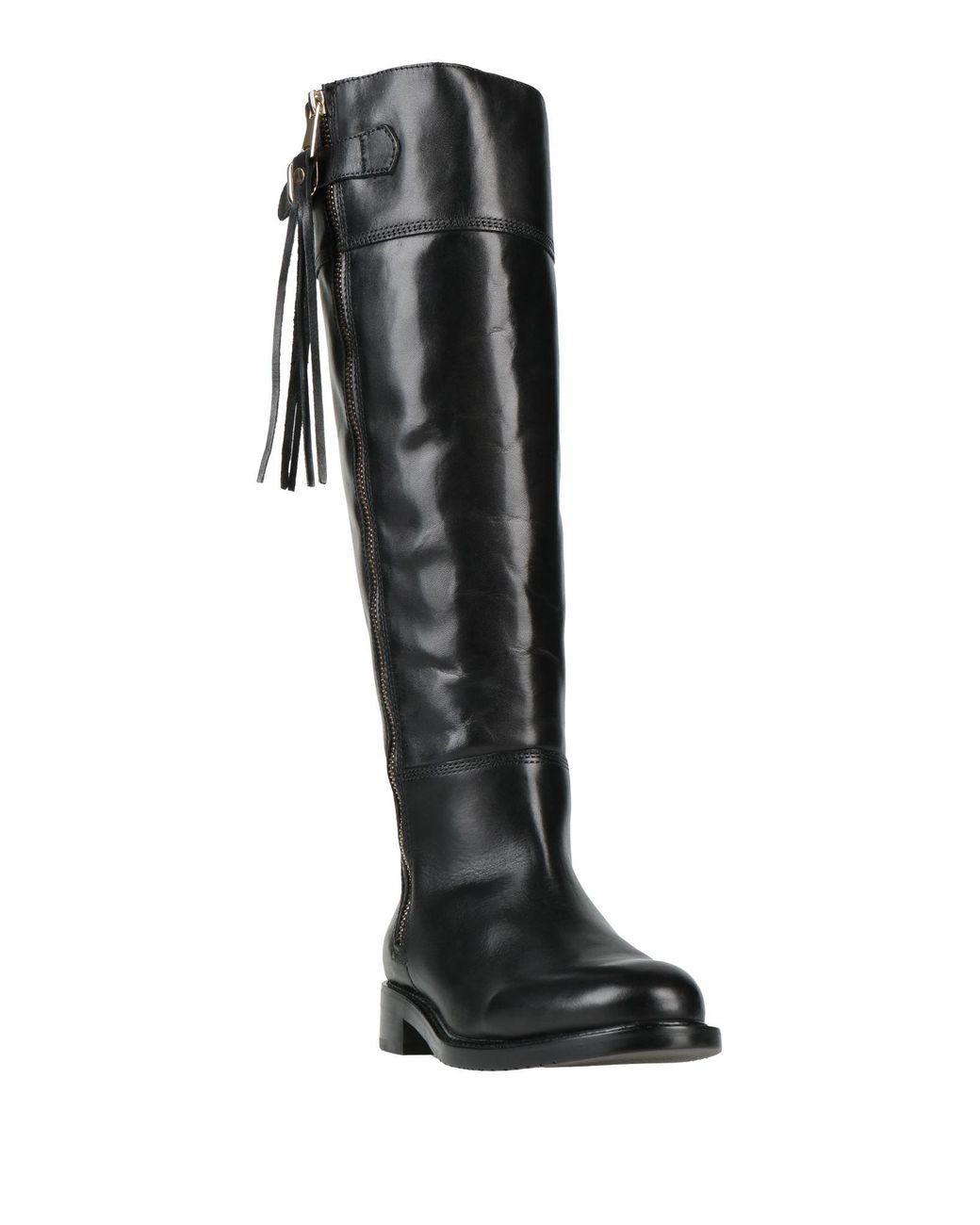 Ovyè Black Boot Leather