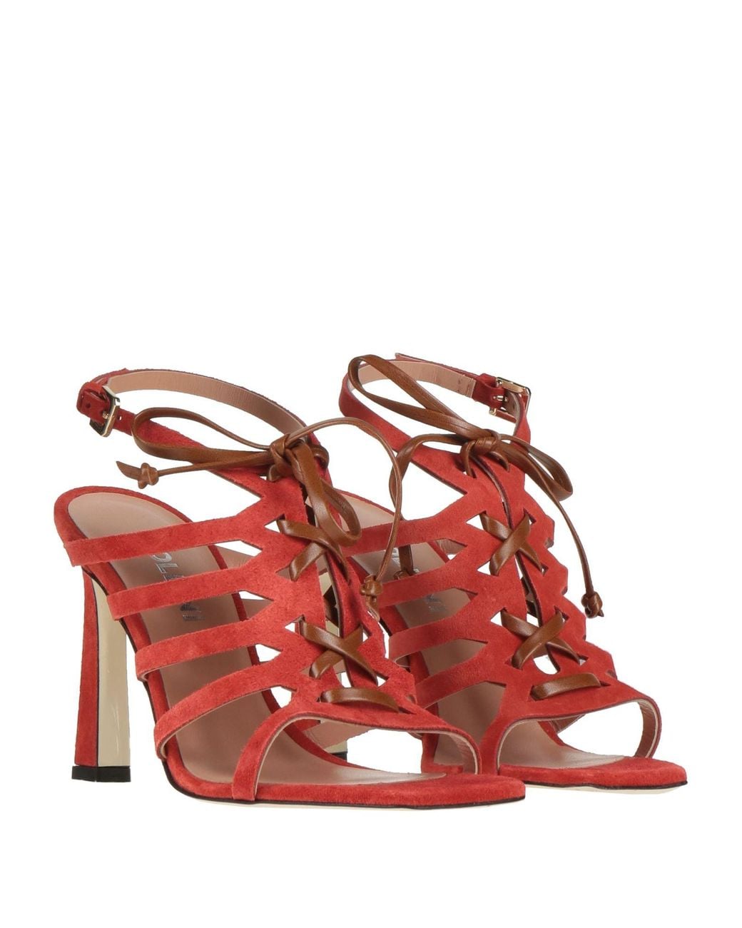 Pollini Red Sandals