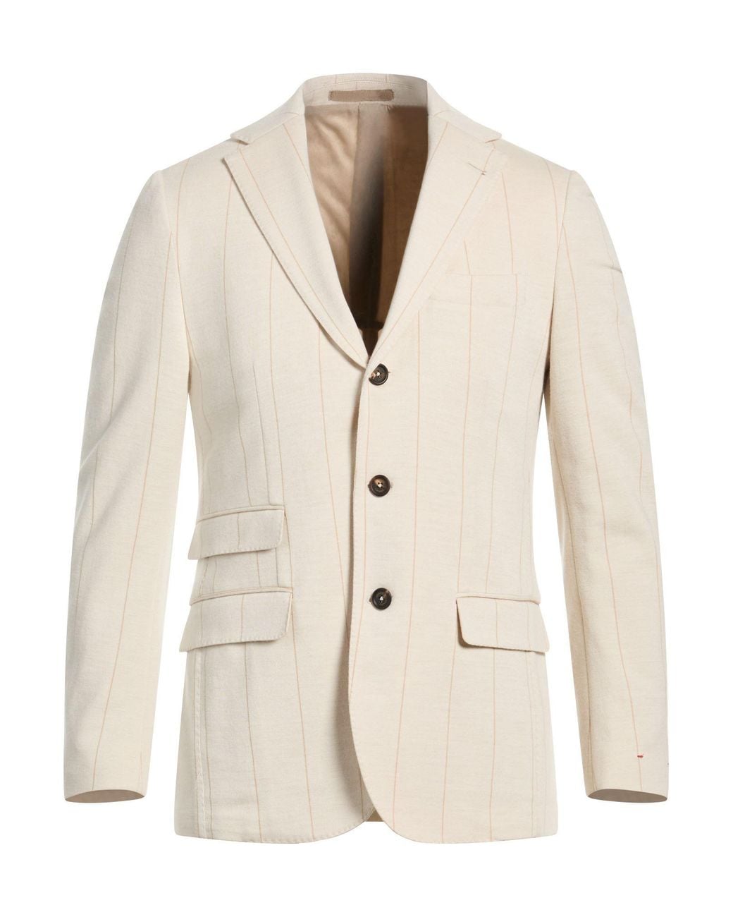 Eleventy Natural Blazer Wool, Cotton for men