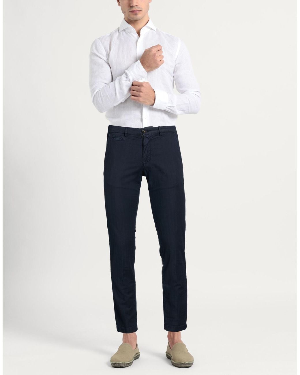 Briglia 1949 Blue Midnight Pants Cotton, Elastane for men