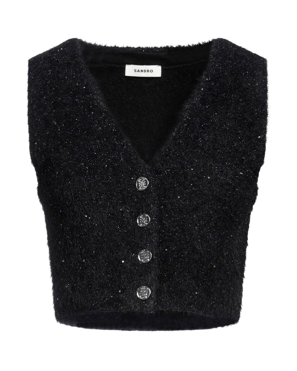 Sandro Black Waistcoat