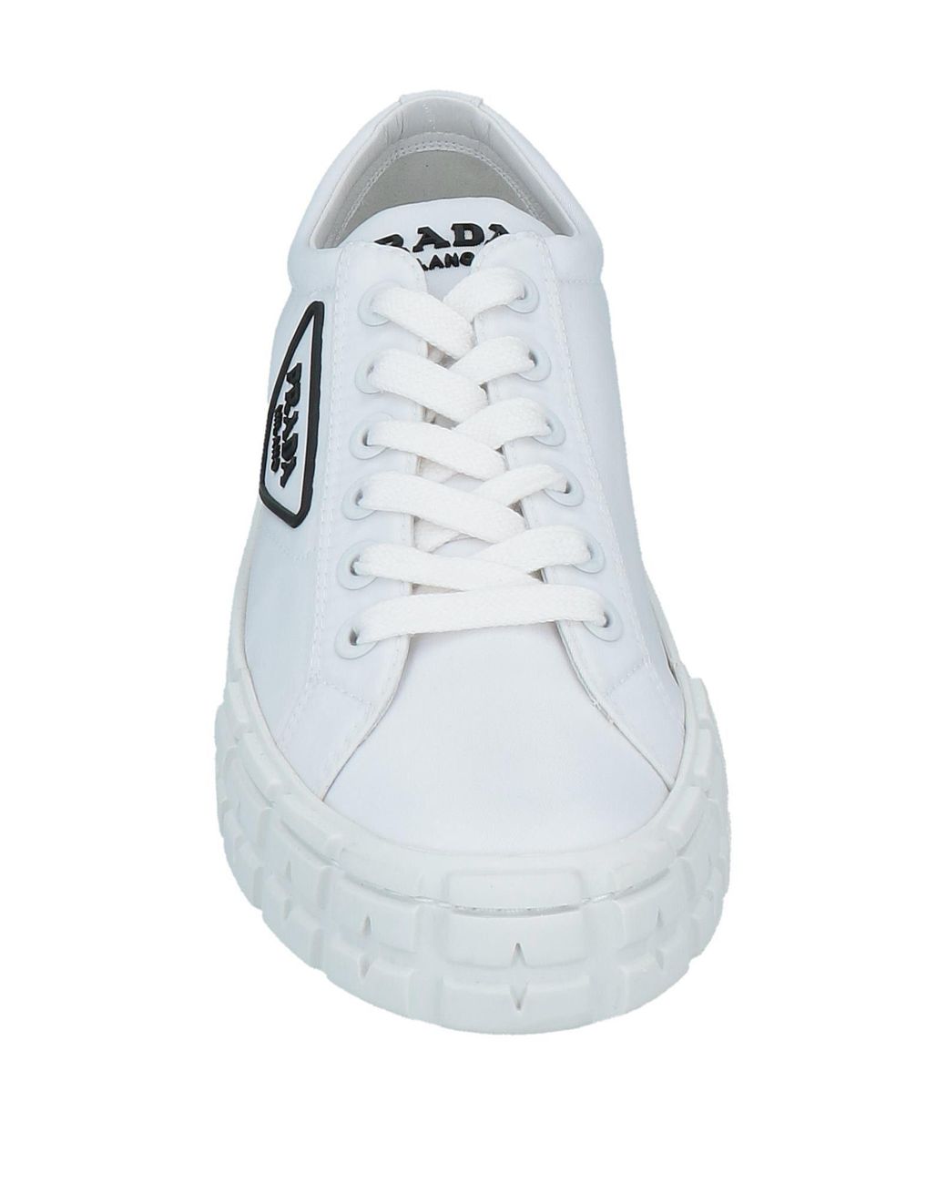 all white prada trainers