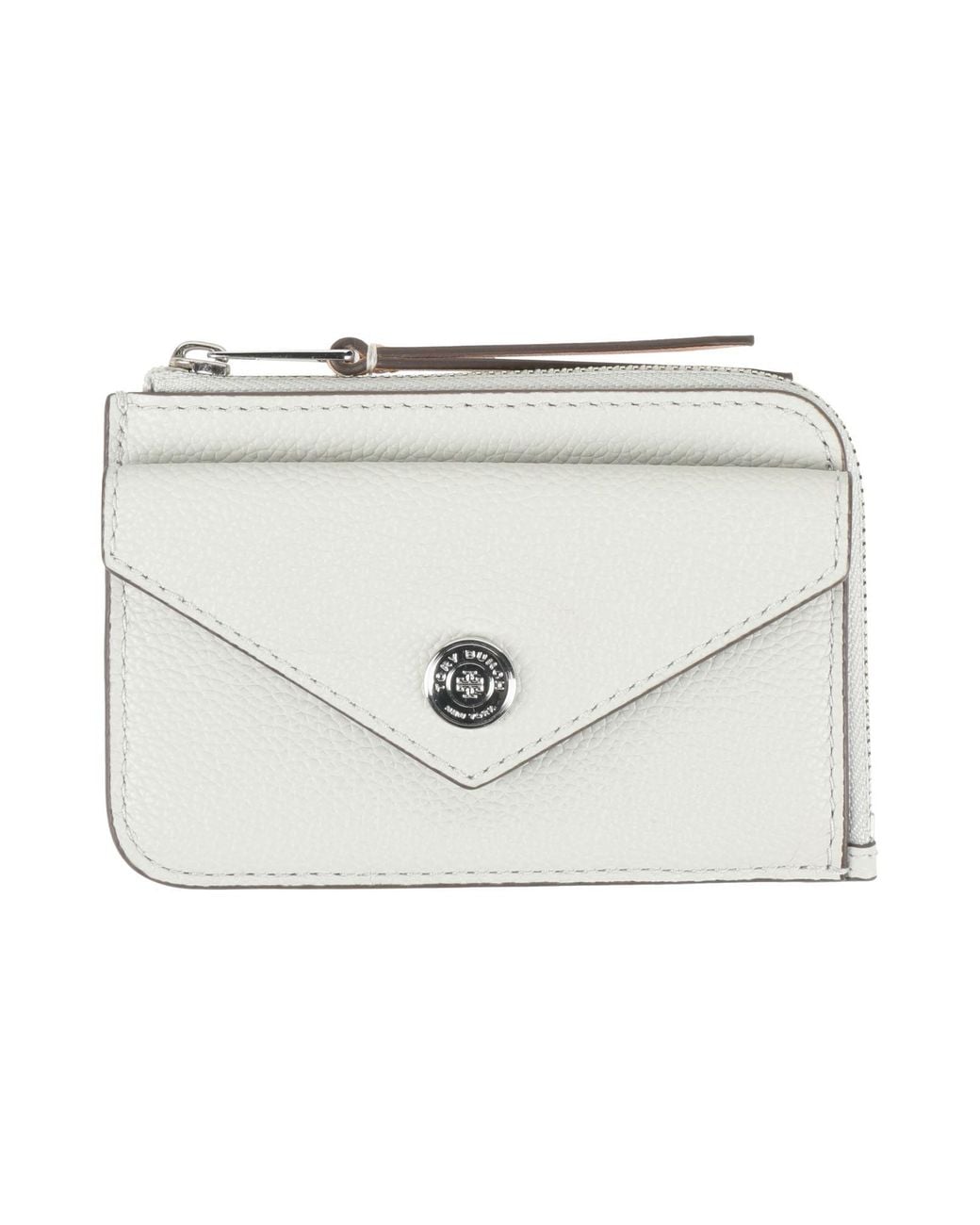 Tory Burch Gray Light Coin Purse Leather