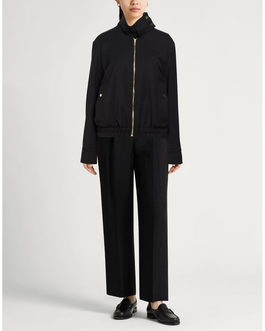 Patou Black Jacket Virgin Wool, Elastane