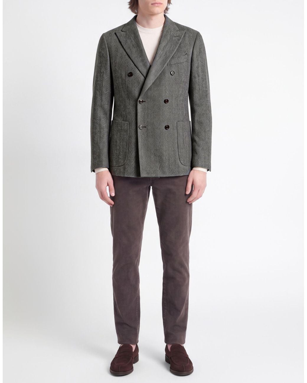 Boglioli Gray Blazer Wool, Polyamide for men
