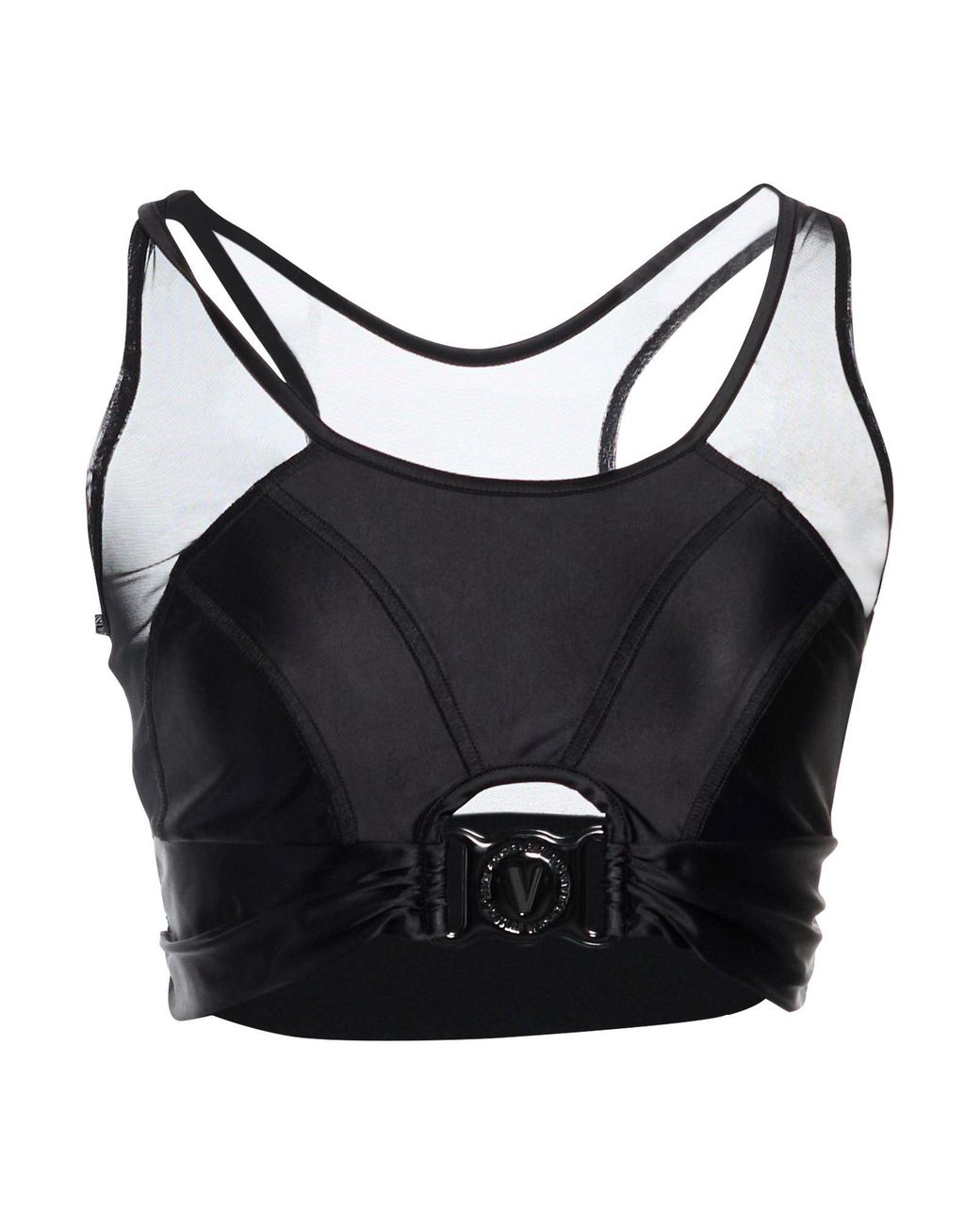 Versace Jeans Couture Black Top Polyamide, Elastane