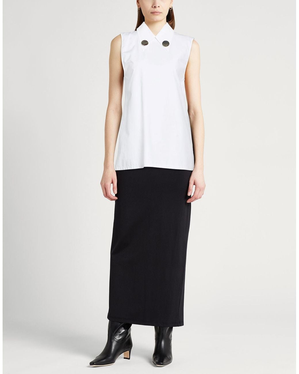Jil Sander White Top Cotton