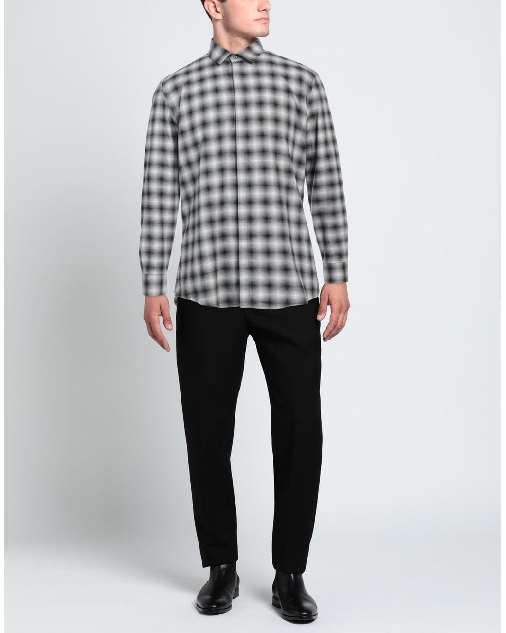 Daniele Alessandrini Gray Shirt for men