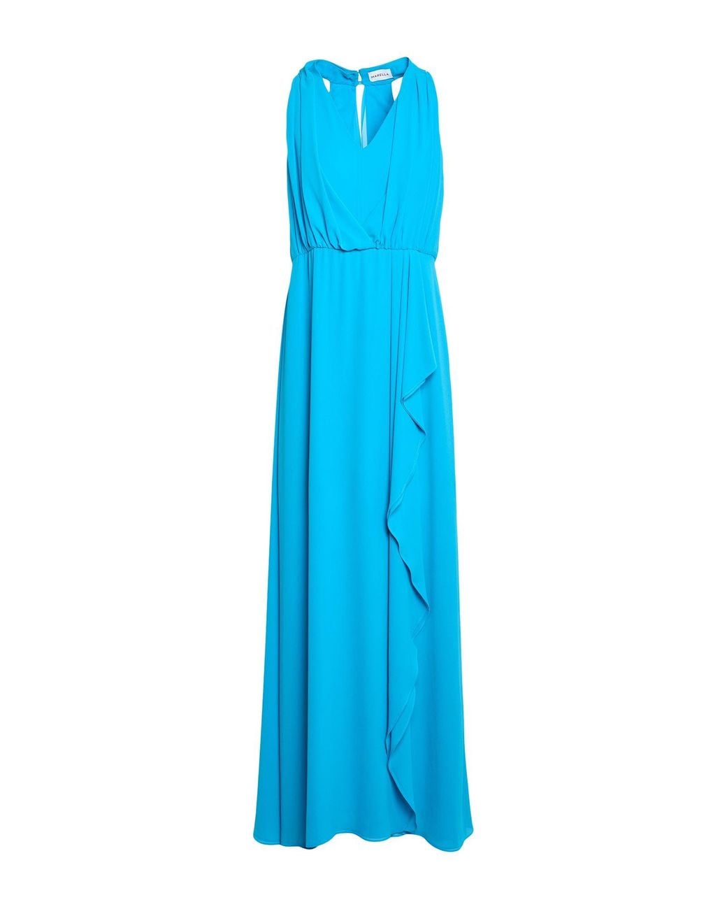 Marella Blue Maxi Dress Polyester