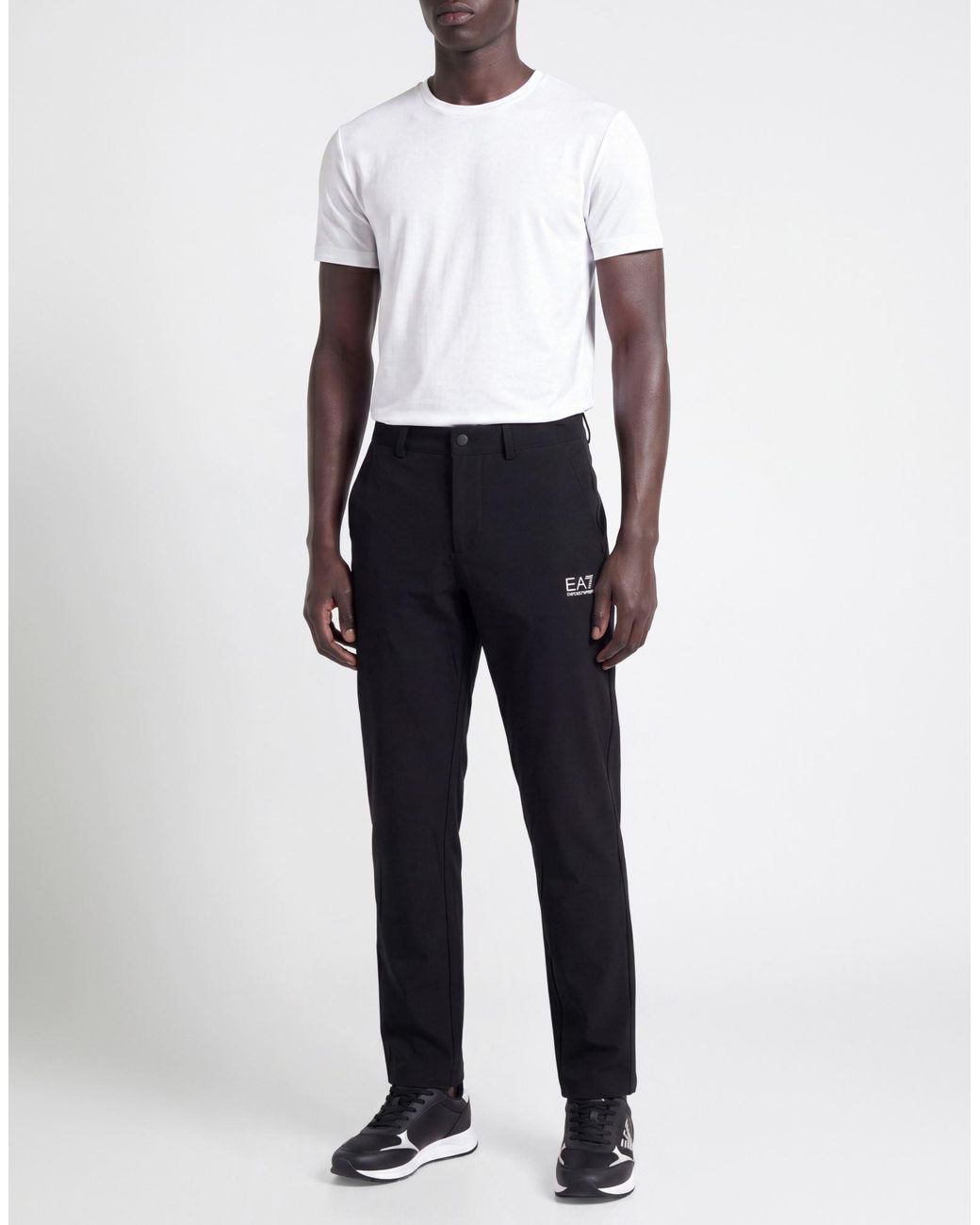 EA7 Black Trouser for men