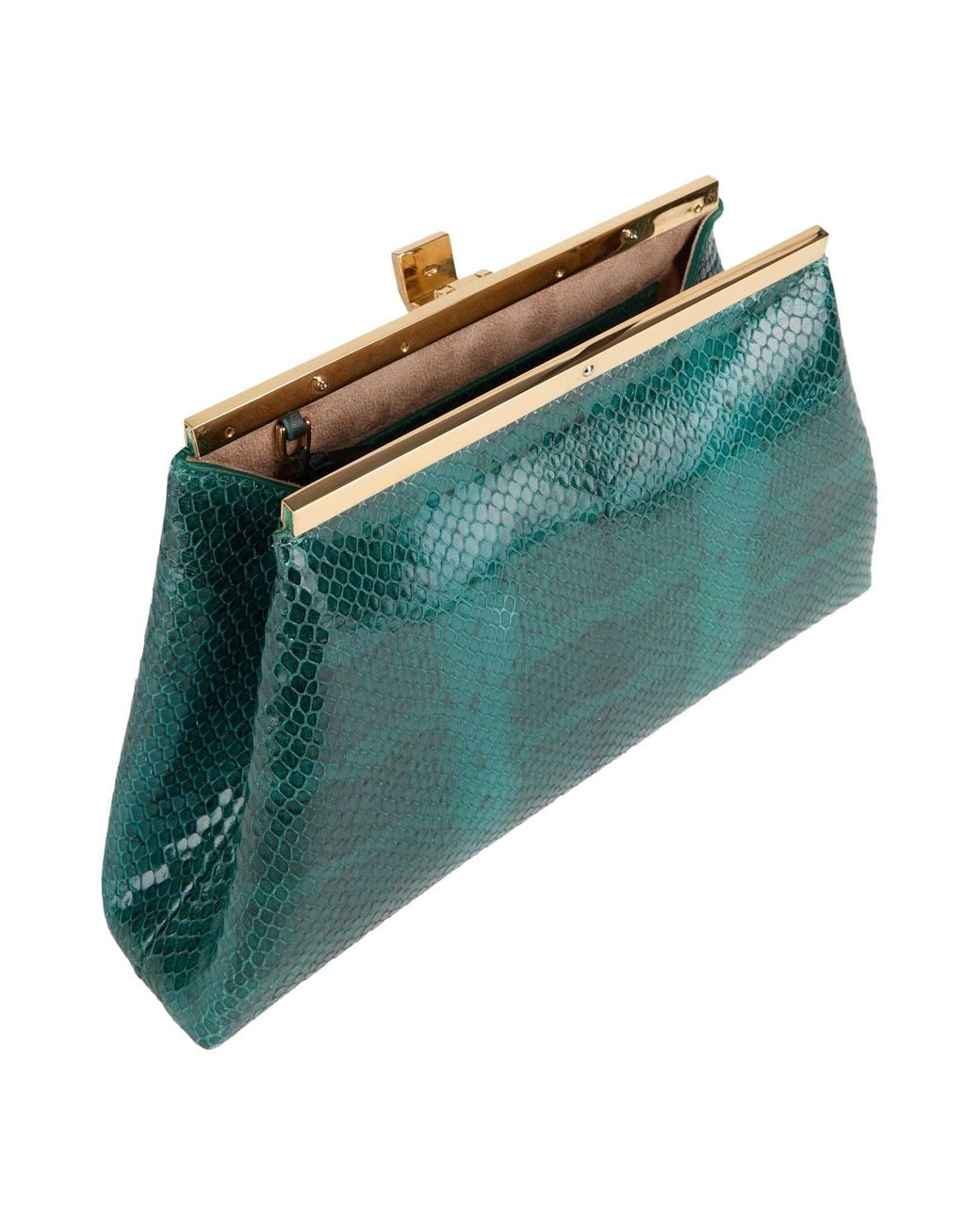 N°21 Green Emerald Clutch Leather
