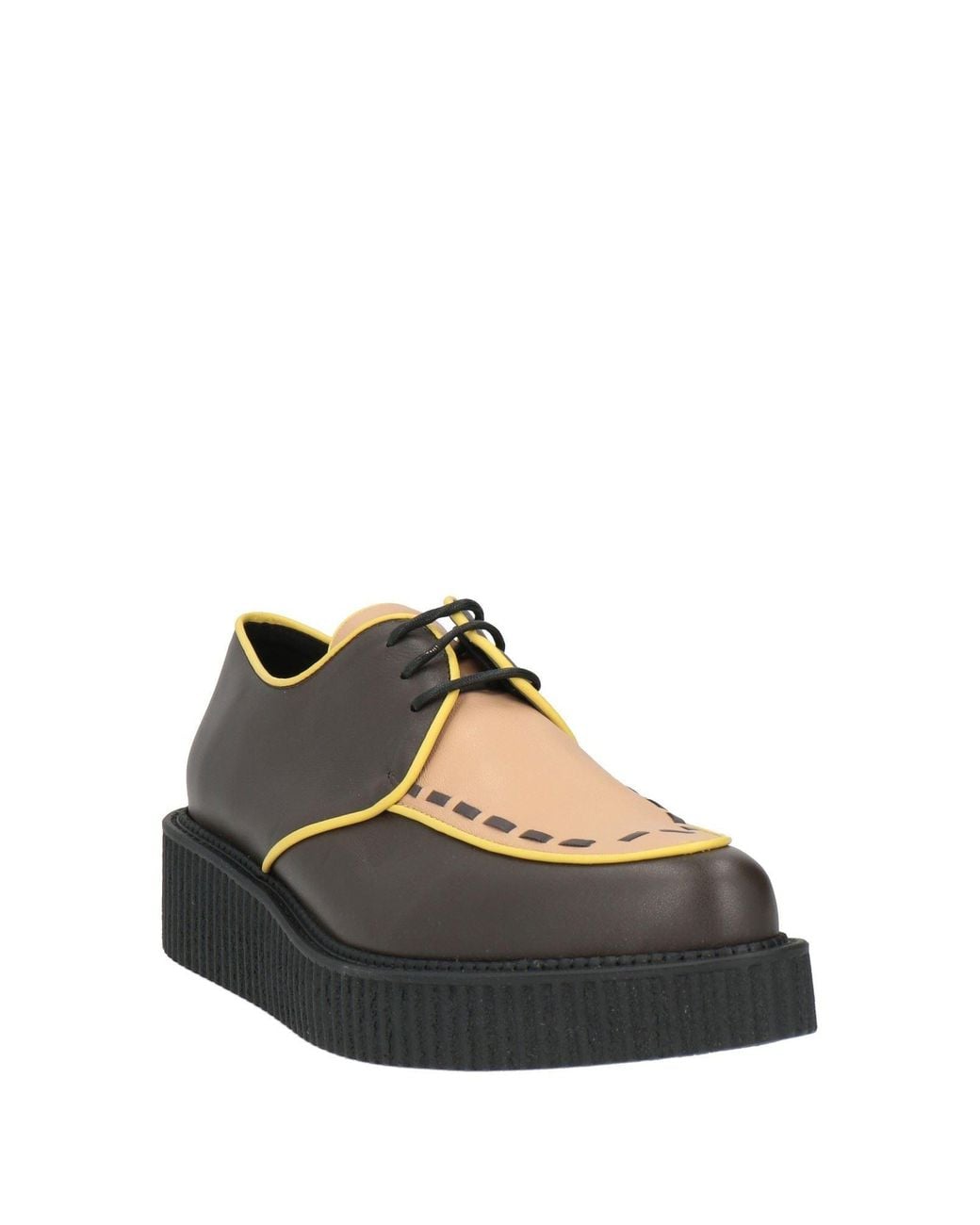 Ovyè Brown Lace-Up Shoes Leather