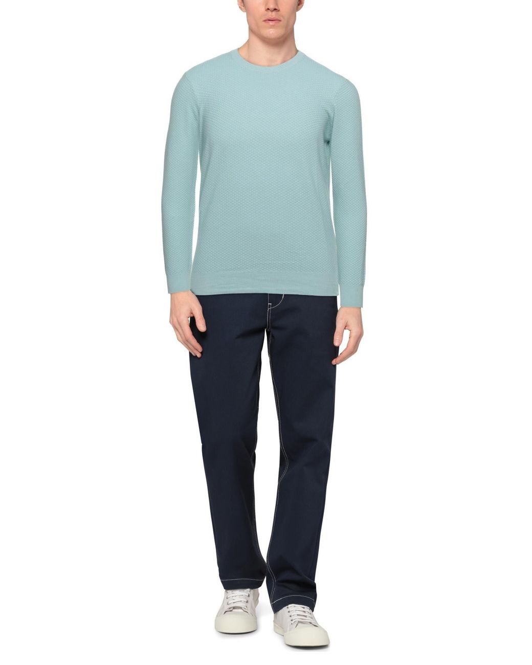 Altea Blue Sweater Cotton for men