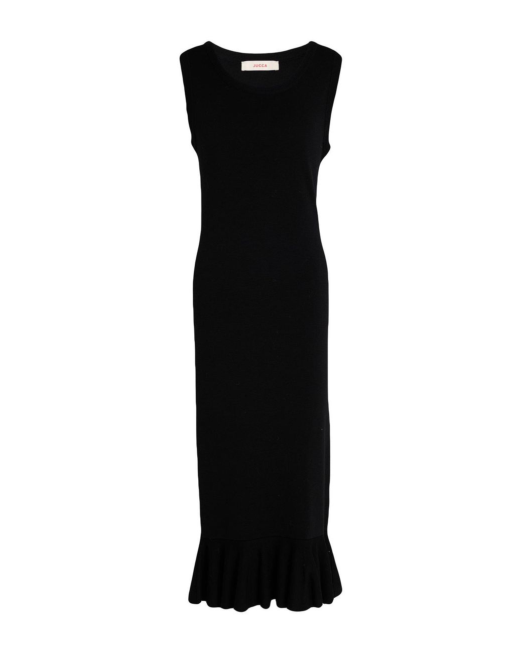 Jucca Black Midi Dress Virgin Wool