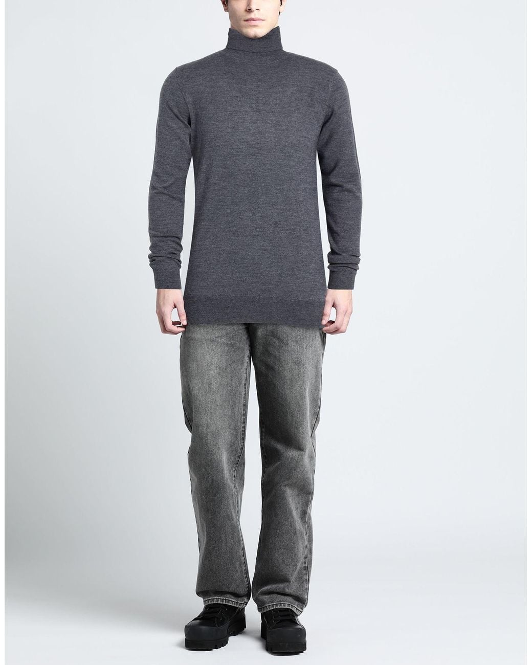 Aragona Blue Turtleneck for men